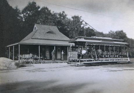 Great Woods Trolley Station - Picture taken 1892