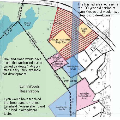 Lynn Woods Land Swap Map