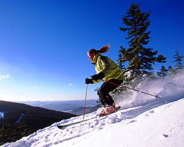 Skiing or Snowboarding